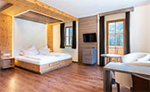 Mansardenzimmer im Hotel Waldheim in Gsies